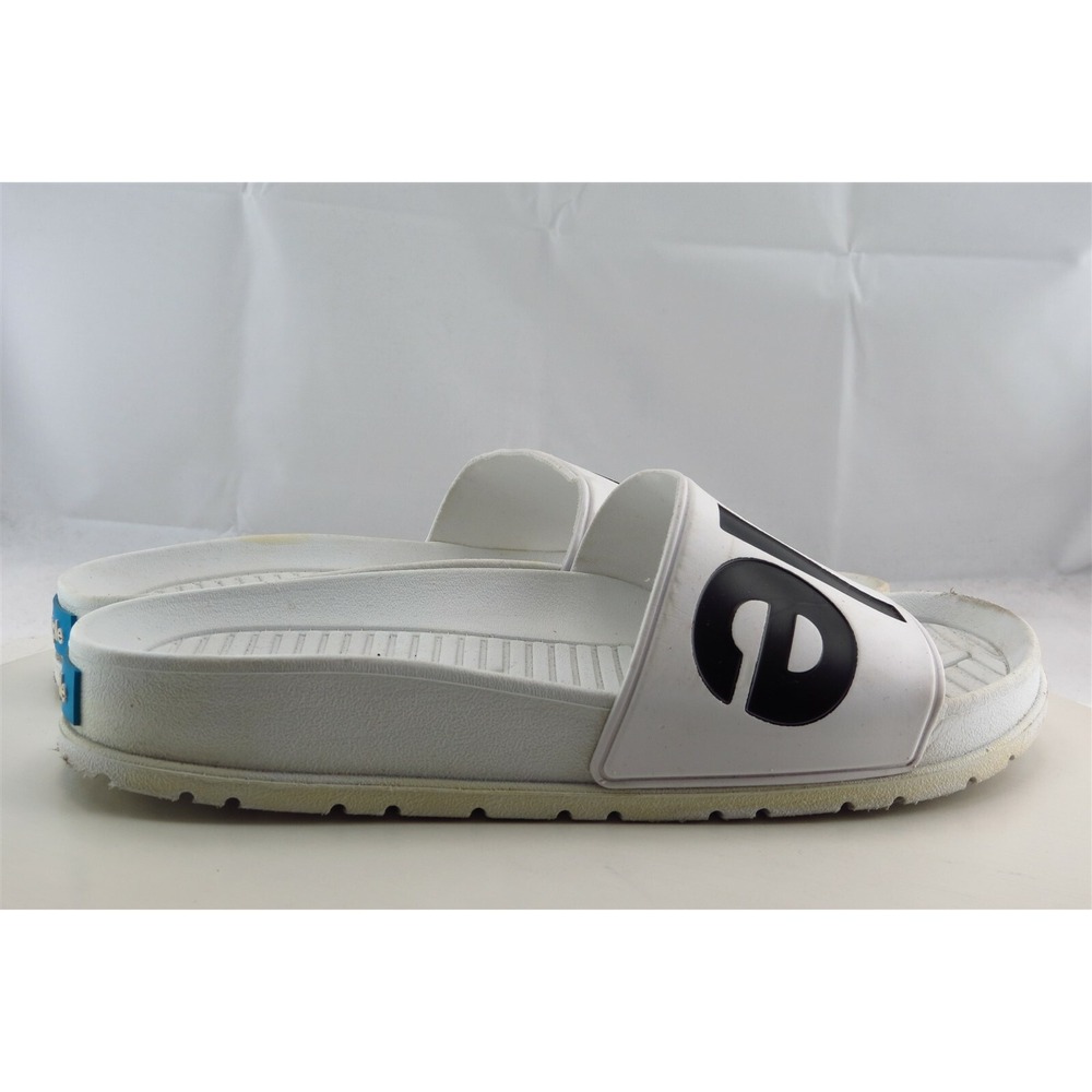 People Size 9 M White Slides Synthetic Men Shoes - Picture 4 of 7